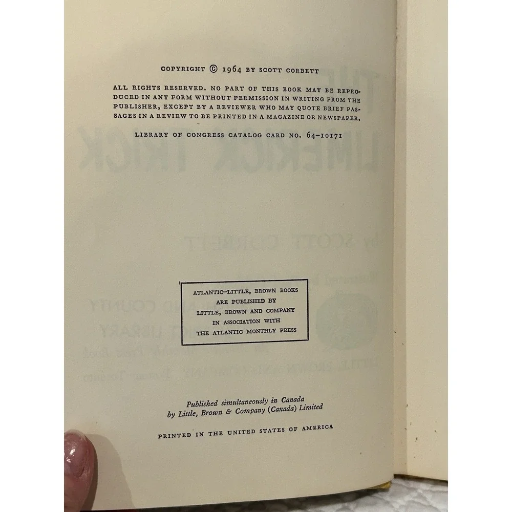 The Limerick‎ Trick ~1964 HC~ Corbett Children's Illustrated Galdone Poem Magic